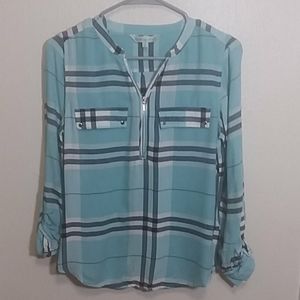 Cleo light blue summer blouse